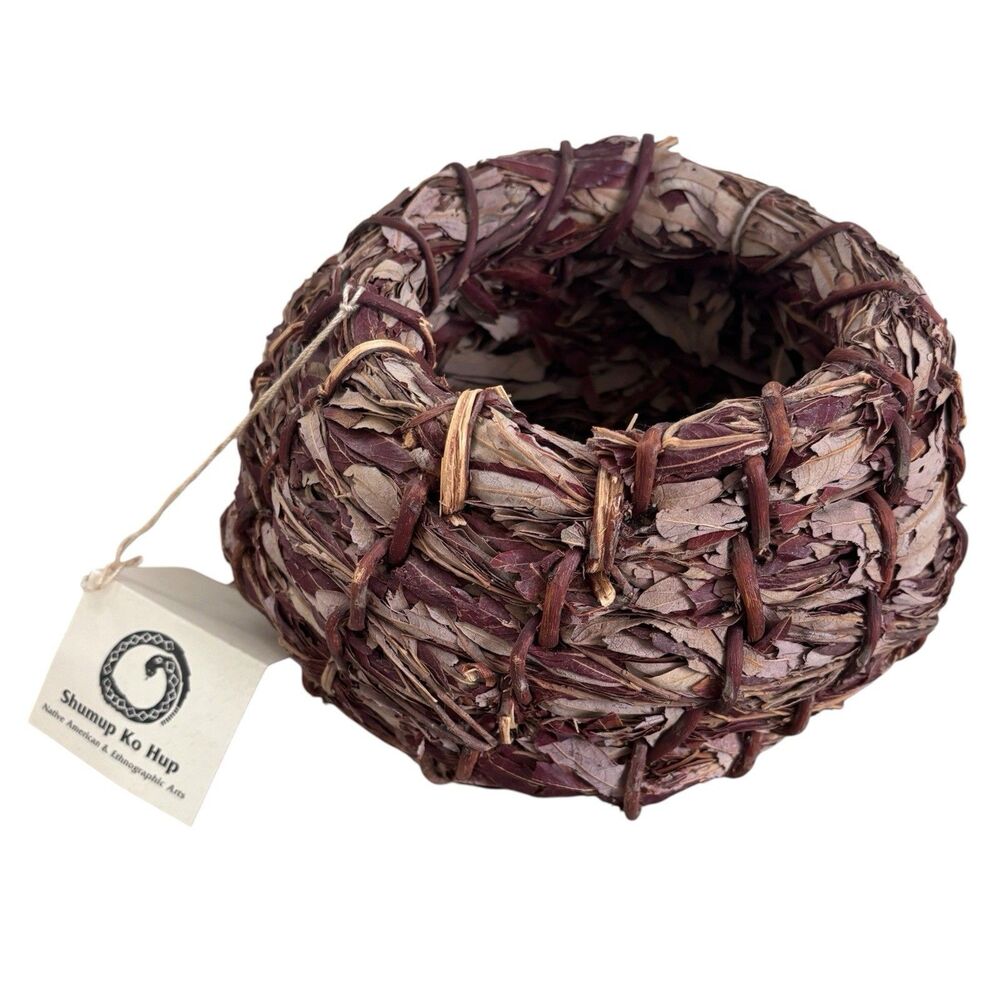 Kumeyaay Native American Acorn Storage Basket Jose Chi Shumup Ko Hup San Diego